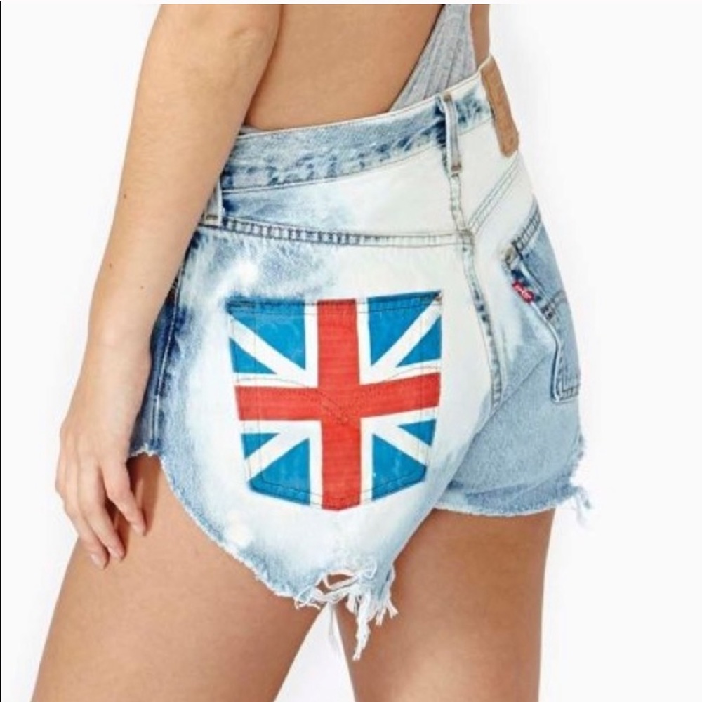 Union Jack Cutoff Shorts - Picture 5 of 5